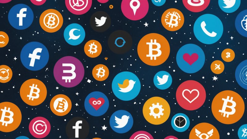 kryptovaluta, sosiale medier, Bitcoin, investering, markedsanalyser, digital valuta, blockchain teknologi