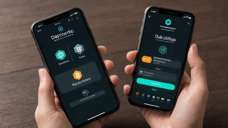DApps, kryptovaluta-lommebøker, sammenligning, blockchain teknologi, digital økonomi, sikkerhet, brukeropplevelse