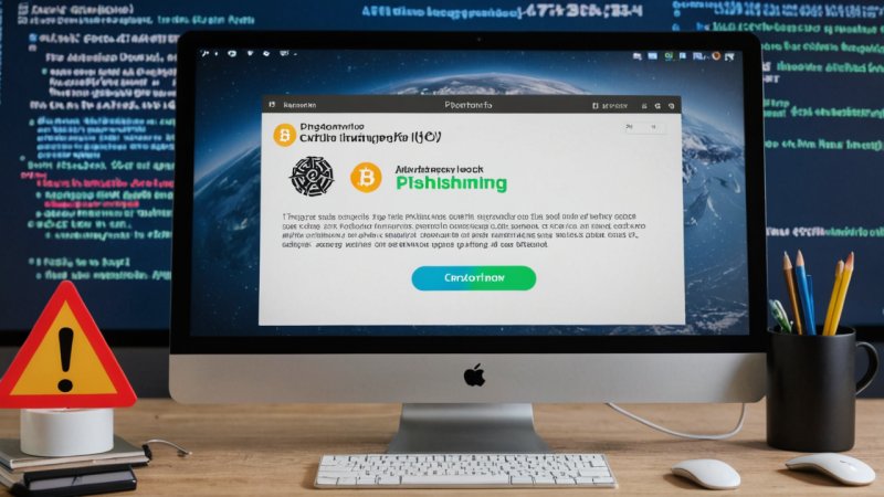 phishing-angrep, kryptovaluta sikkerhet, bitcoin sikkerhet, cybersikkerhet, nettverksvindel